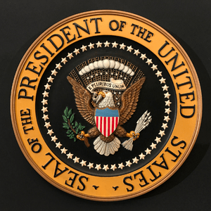 Presidential seal.